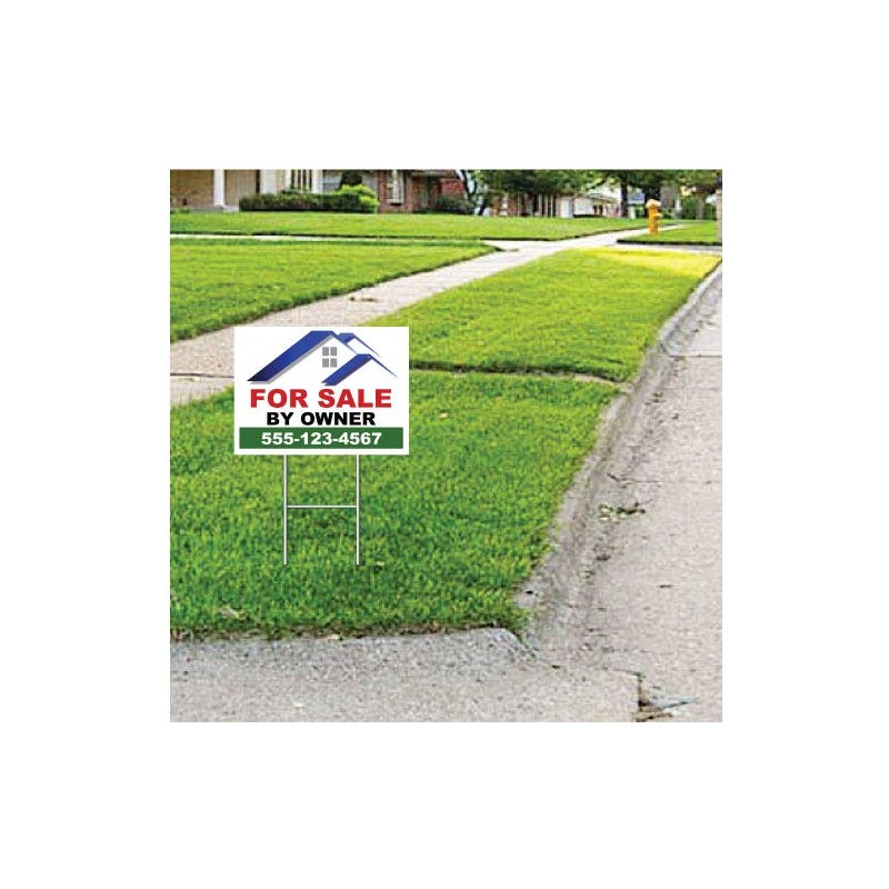 Custom For Sale By Owner Yard Sign, FSBO, Printed 2