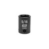 GEARWRENCH 3/8" Drive Standard Impact SAE Socket 9/16", 6 Point