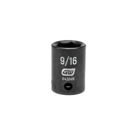 GEARWRENCH 3/8" Drive Standard Impact SAE Socket 9/16", 6 Point - 84304N