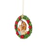 Kurt Adler Nativity Wreath Christmas Ornament 4 1/4 inches