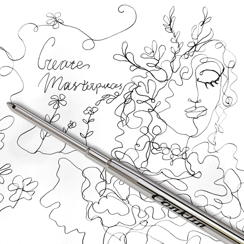 Conklin Soft Ink Ballpoint Refill, Blue (6 pcs tube)