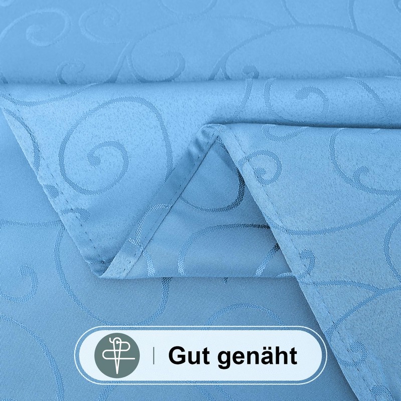 Homaxy Tischdecke Abwaschbar Rechteckig 100x140cm Polyester Tischtuch Tafeldecke Jacquard Tischwäsche