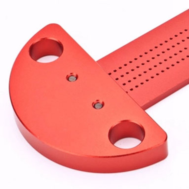 Woodworking T Ruler Aluminum Alloy 0 to 164mm Range 1mm