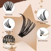 JMS&JMS DIY Lash Extension Kit Lash Clusters Kit 40D+50D D