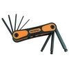 Faithfull HKSF8MB Folding Hexagon Key Set - Ball End Metric