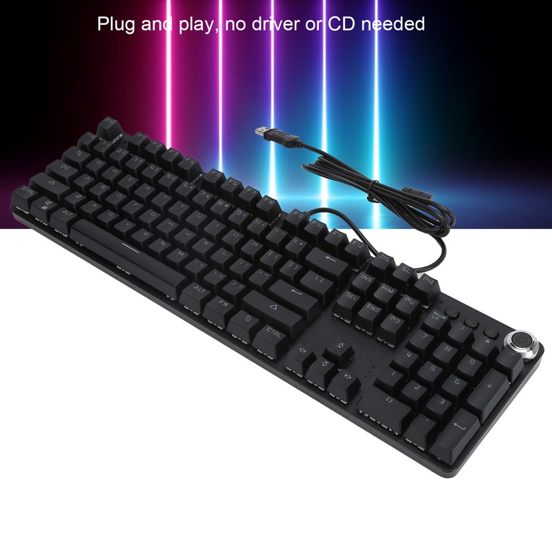 BAJEAL 902 104‑ Key Mechanical Keyboard USB Wired Gaming Keyboard