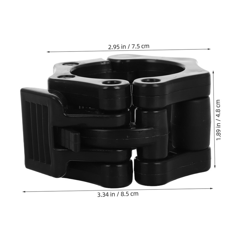Sosoport 2pcs Slip Barbell Clamps Sturdy Weightlifting Clips for Secure
