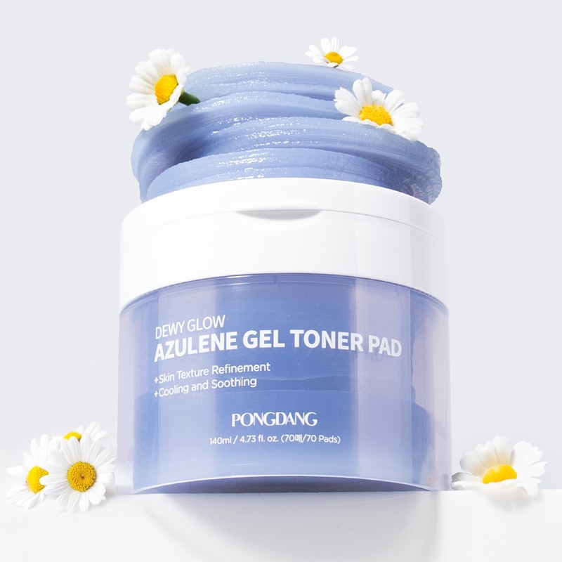 Fondant Dewey Glow Azulene Gel Toner Pad Soothing Moisture Cooling