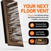 2X14 Floor Vent Cover Floor Register with Mesh Cover Trap,