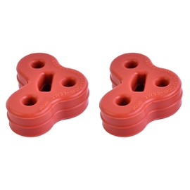 Dixhills 2x 3 Holes Exhaust-Rear Muffler Insulator Compatible with Jaguar XF XJ XJL (2008-2018) Replacement for C2C32948 2W935A262EA