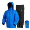 TIDEWE Rain Suit, Waterproof Breathable Lightweight Rainwear (Blue Size XXXL)