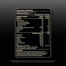 T-STO ELITE a base de Creatina, Zinc, Vitamina D3, L-arginina, Hongo Cordyceps, Tribulus y Citrato de Potasio | 120 Cápsulas (500mg c/u para 2 meses) 