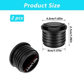 Hezhou® Pack of 2 Kayak Plugs Kayak Plugs Kayak Scucker Plugs Bungs Stopper Boat Drain Plug Kayak Drain Plug Accessories Kayak Accessories for Kayak, Canoe, Boat, Plug Replacement (2, 40 mm)