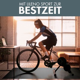 LILENO SPORTS Floor Protection Mat [70 x 130 cm] Black - Treadmill Mat 1 mm Thickness - Fitness Underlay Mat for Cross Trainer, Roller Trainer and Other Fitness Equipment - Also as a Yoga Mat