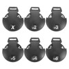 SUPVOX 6pcs Plastic Golf Headcover Number Tags Rotating Golf Club