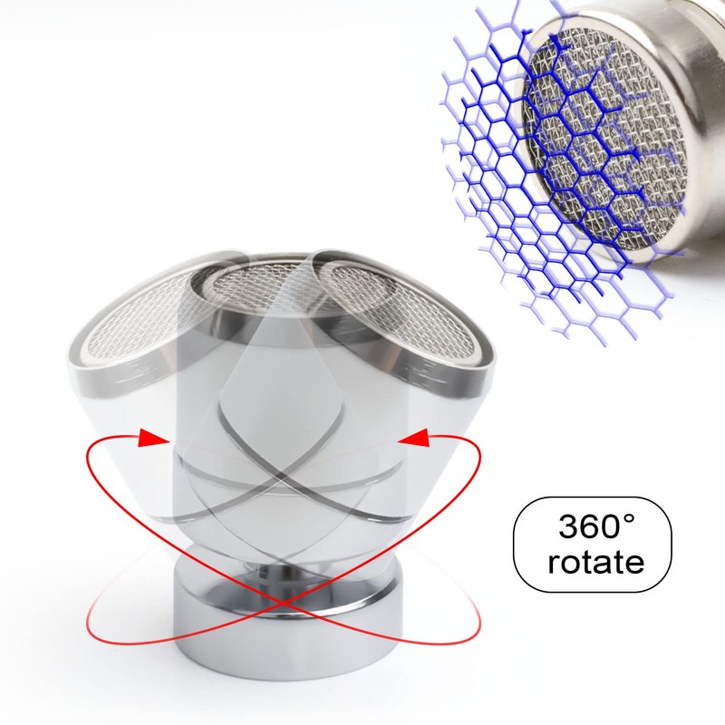 Her Kindness aerators for taps, 360° rotatable Water Saving Sieve,