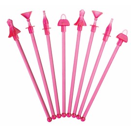 KitchenCraft Barcraft City Nights Novelty Cocktail Stirrers, Pack of 8