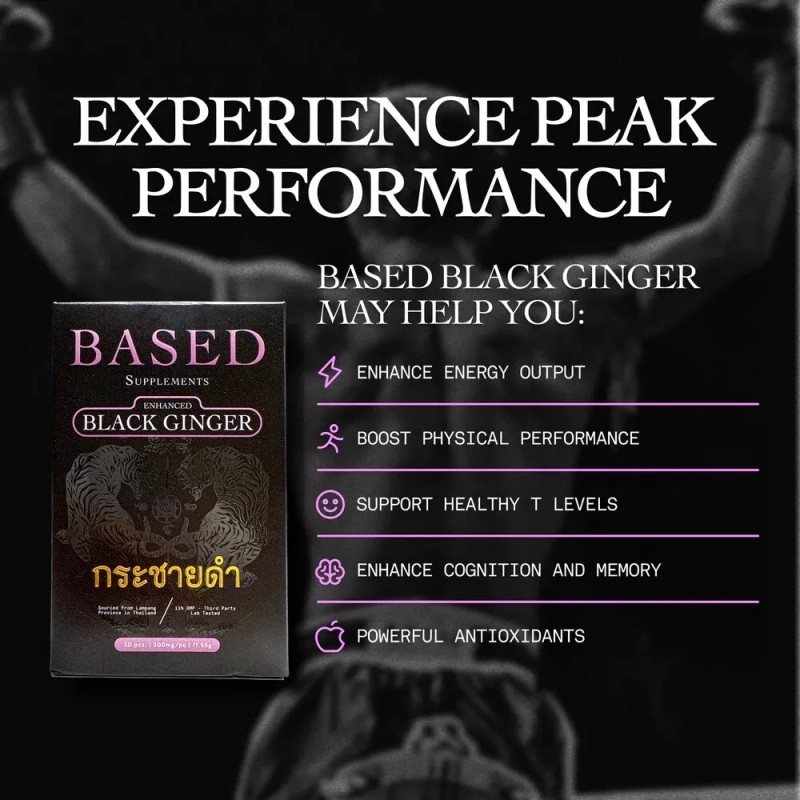 BASED Supplements Black Ginger MDF 11% - 30 capsules, 300mg