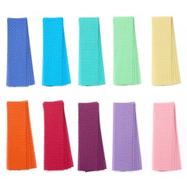 Springboard Cross Stitch Fabric Bookmarks - 50-Pack of Binca Mesh for Sewing - 100% Cotton Embroidery Fabric for Kids - Cross Stitch Accessories - 20 x 6 cm Bookmarks - Assorted Colours