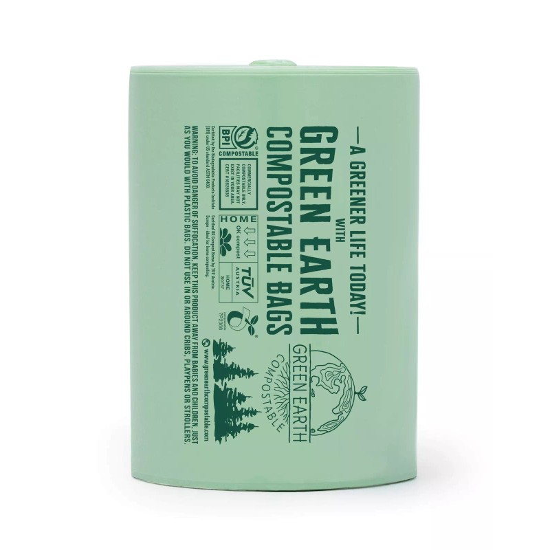 Green Earth Compostable 50 Count Green Compostable Trash Bags 13
