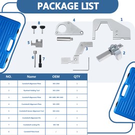 Handor Engine Camshaft Timing Locking Tool Set Fits for Focus 2.0 EcoBoost Ti-VCT Mondeo Focus 303-1504 303-1595 303-748 Engine Timing Tool Cam Timing Locking Tool Kit