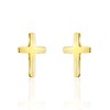 Elegant Cross Earrings Gold | As a Communion and Confirmation