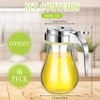 16 Pack Syrup Dispensers Honey Pot Glass Jar for Maple
