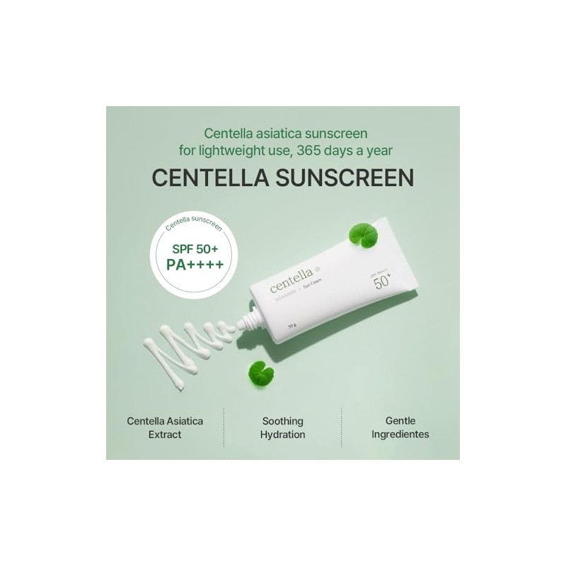 mixsoon Centella Sun Cream – FPS 50+ PA++++, Protector solar