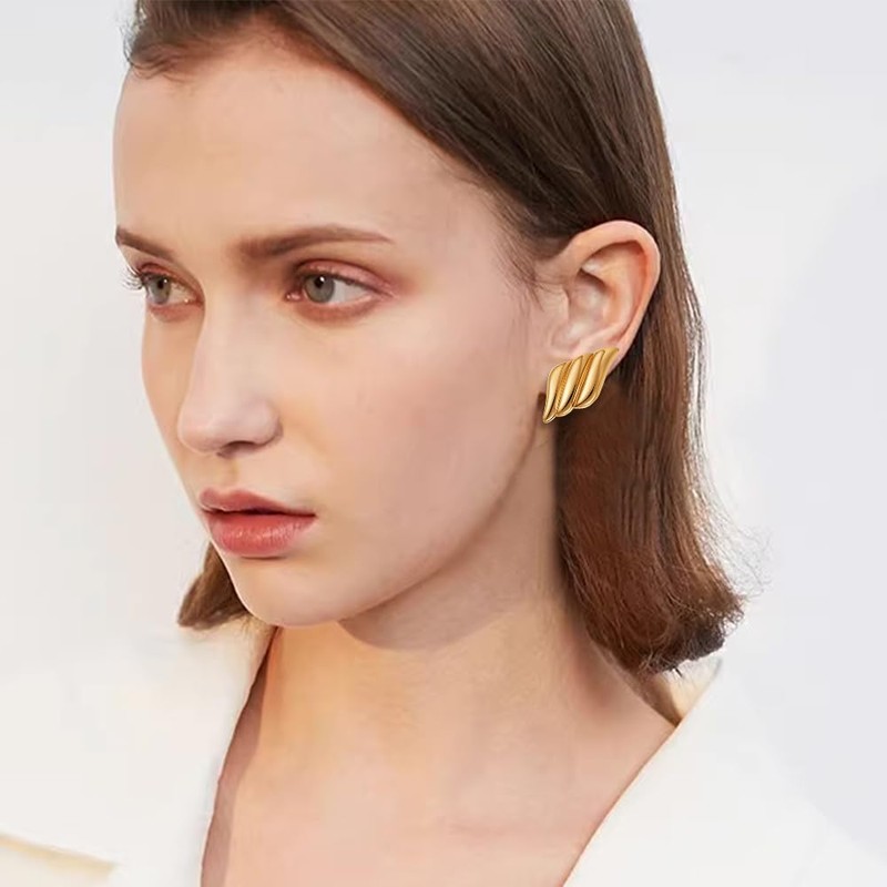 FDEETY Women's Geometric Earrings Stud Earrings Minimalist Earrings Gifts Accessories