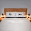 2 x 'French Bulldog with Butterflies' Cotton Pillow Cases (PW00040449)