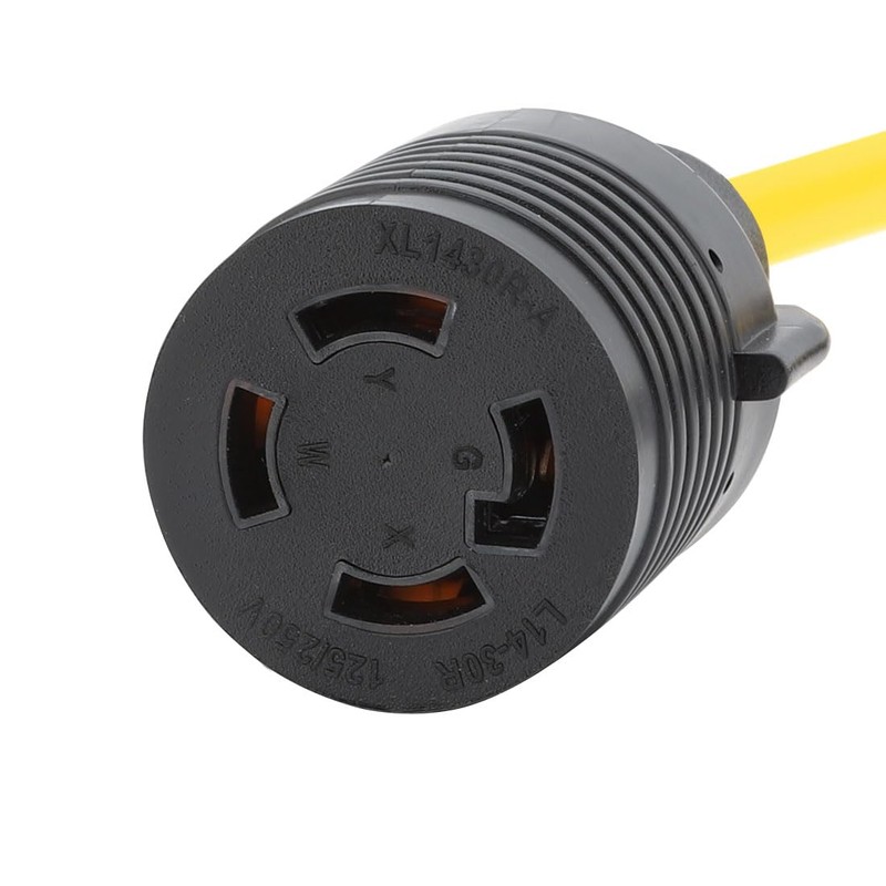 Nema 5-15P to L14-30R Power Adapter Cord, Household 15Amp to