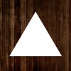 MAGJUCHE Triangle Stencil 12 Inches, Reusable Large Stencil for Wall