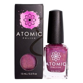 Pink Holographic Nail Polish - Atomic Polish - Cobalt (Co)