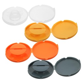 TEHAUX 4pcs Cable Winder Organizer Portable Earphone Cord Wrap Vibrant Colors Transparent for Neat Wire Management and Easy Storage