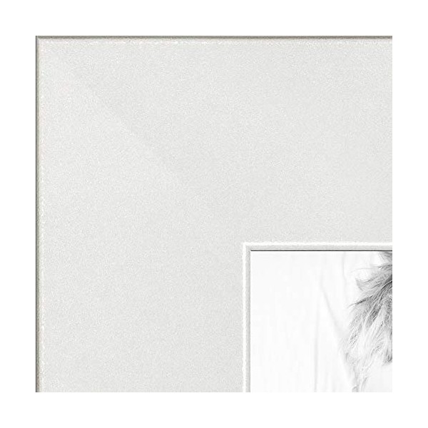 ArtToFrames 14x16 inch Satin White Frame Picture Frame, 2WOMFRBW26074-14x16