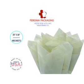 Soft Pine Gift Wrapping Tissue Paper 20x30 480 Pack by Feronia Packaging
