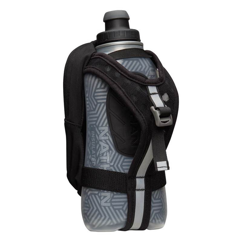 Nathan - SpeedDraw 2 View 18oz Ins. Flask Black/Reflective Silver