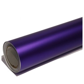 MATT CHROME CAR VINYL WRAP SHEET STICKER FILM VEHICLE AUTO WRAPPING FILM AIR BUBBLE FREE 1M x 1.52M (PURPLE)