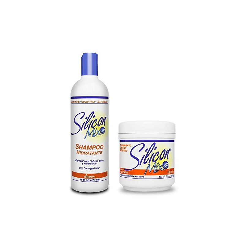 Tratamiento Capilar mezcla de silicona y Champú Combo, 16 oz