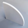 White Marble Corner Shower Shelf for Bathroom, 9'' x 9''