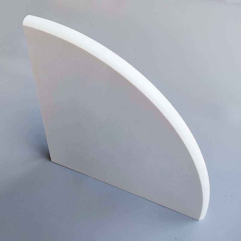 White Marble Corner Shower Shelf for Bathroom, 9'' x 9''