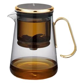 Glass Teapot with Infuser - Tea Infuser Pot | Magnetic Glass Tea Kettle,Elegant Ornament Tea Brewer with Handle for Blooming And Loose Leaves Tea | Teapot with Infusers for Loose Tea with Strainer |