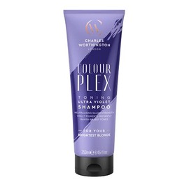 Charles Worthington Charles Worthington Colourplex Toning Ultra Violet Shampoo, Purple Shampoo for Blonde Hair, Toning Shampoo for Blondes, Purple Pigment Shampoo, 250ml