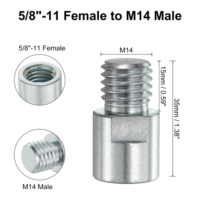 HARFINGTON M14 Female to 5/8"-11 Male Adapter Polisher Adaptor Connecting
