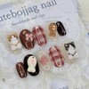 Cat's Bungeobbang Handmade Nail Tips - Stiletto M / 냥이네