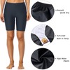 Mycoco Pantalones cortos de natación largos para mujer, UPF 50+,
