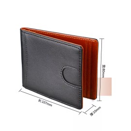 Unbranded Men Women Leather Card Wallet Foldable Card Bag ID Card Holder Purse Money Clip