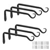 Worth Garden 6-Pack 7" Plant Hanger Bracket - Forged Wrought