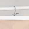 SONGMICS 8 Pack Wooden Trouser Hangers with Adjustable Clips Non-Slip