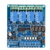 AUNMAS 4 Channel Multifunction Relay Board Module with Timer, DPDT